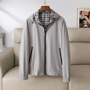 时尚 一衣三穿 新款 春秋季 立领外套休闲百搭内胆连帽夹克 外贸男装