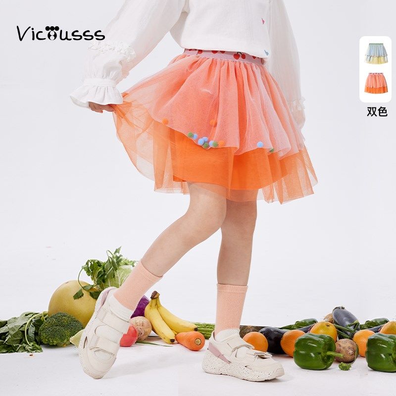 viciusss童装女童淑女蓬蓬短裙个性春季新品甜美网纱裙子洋气显白,童装/婴儿装/亲子装,半身裙,淘宝优惠券,粉丝福利购,淘宝优惠卷