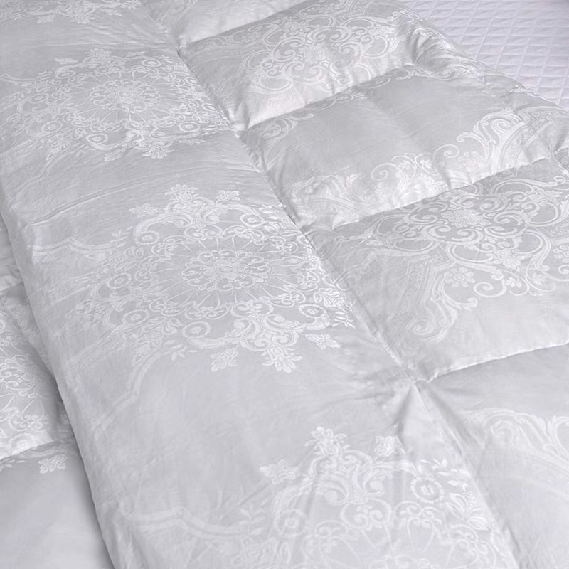 旧羽绒服改做羽绒被冬被翻新加工定做95鹅绒被纯棉提花羽绒被被壳