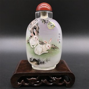 新品十二生肖内画鼻烟壶纯手工瓶内画商务外事礼品摆件送长辈朋友