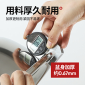 304不锈钢加厚盆大号面盆圆形洗脸洗澡盆洗脚盆洗碗盆子家用脸盆