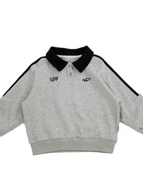 米修叻男童春款plol衫卫衣儿童春季新品学院风上衣男孩上衣春装潮