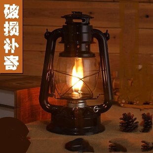 复古油灯老式马灯手提煤油灯露营灯野营灯露营帐篷灯装饰摄影道具