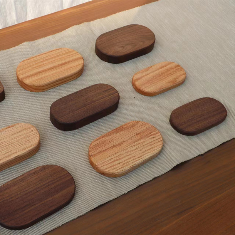 黑胡桃木橡木汽车载模型摆件底座DIY手办玩偶底托收纳圆角展示台