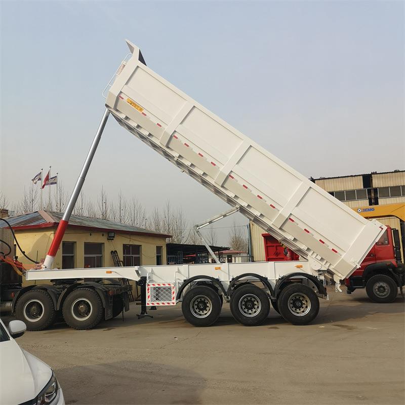 2024年新款9.5米后翻自卸车砂石料煤块石头箱式后翻自卸半挂车价