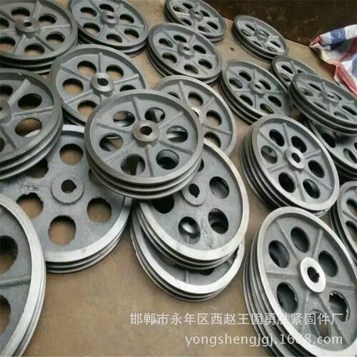 厂家各种铸铁皮带轮 非标皮带盘 单 双槽 A B C D 型电机轮搅拌机