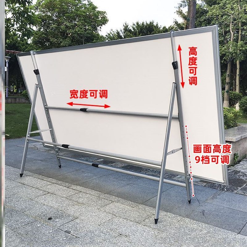户外横不锈钢广告k牌移动海报宣传展示架大型展架展板架子立式落