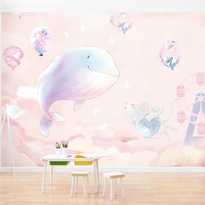 背景墙墙纸全屋定制卡通动漫卧室墙布儿童房壁M纸壁布壁画2024新