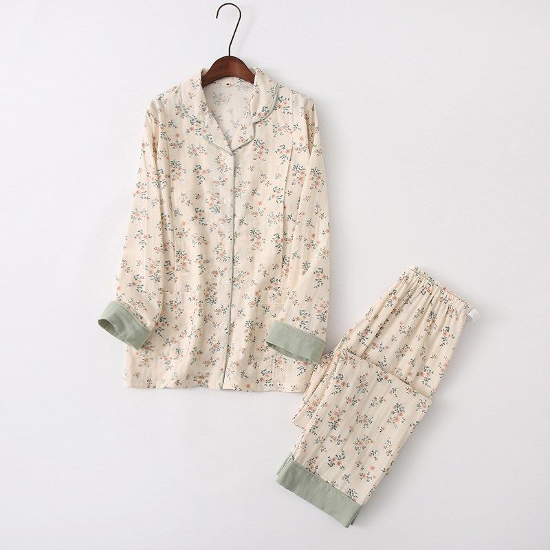 春夏薄款全棉双层纱布产后睡衣女长袖小碎花月子服孕妇喂奶哺乳衣,孕妇装/孕产妇用品/营养,家居服套装,淘宝优惠券,粉丝福利购,淘宝优惠卷