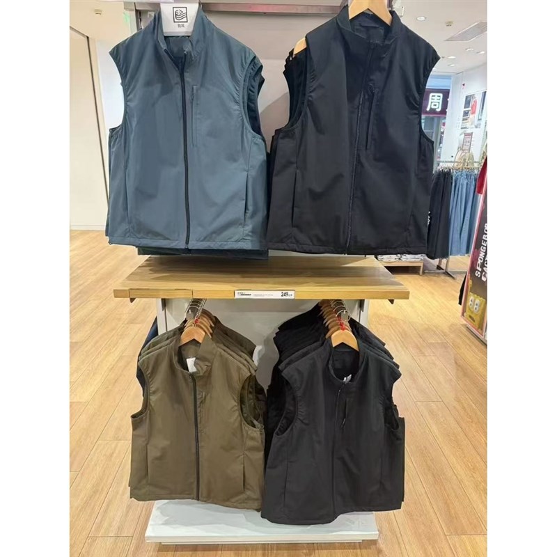 日单男装女装情侣装防风背心休闲马甲机能外套户外运动夹克476521