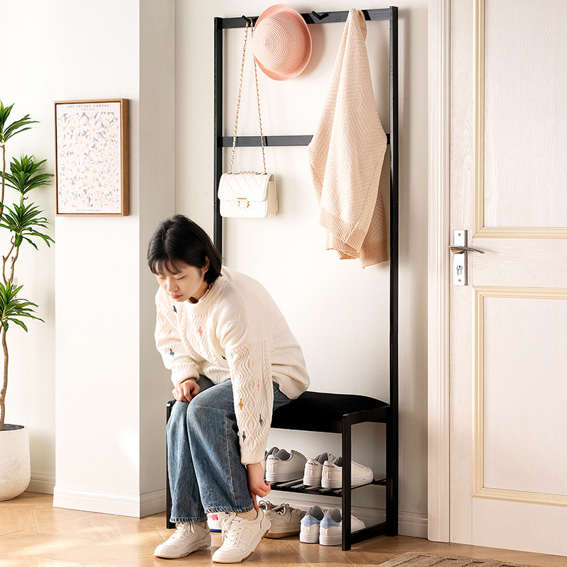 换鞋凳门口家用长条凳鞋柜入户进门可坐凳穿鞋一体实木新中式鞋架,住宅家具,换鞋凳,淘宝优惠券,粉丝福利购,淘宝优惠卷