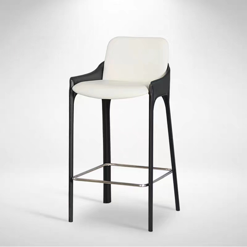 网红吧台椅咖啡厅前台马鞍皮靠背高脚凳家用现代简约客厅吧台椅子,住宅家具,家用高脚椅,淘宝优惠券,粉丝福利购,淘宝优惠卷