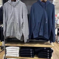 试衣间男女装情侣款拉链连帽运动开衫卫衣长袖外套C444970/450189