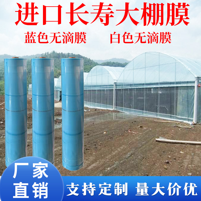 进口大棚膜无滴膜消雾膜透明加厚薄膜塑料布防渗膜隔热遮光抗老化