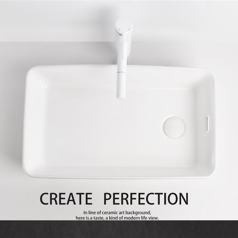 侧边下水台上盆洗手盆阳台卫生间家用长方形洗脸盆左右排水偏孔