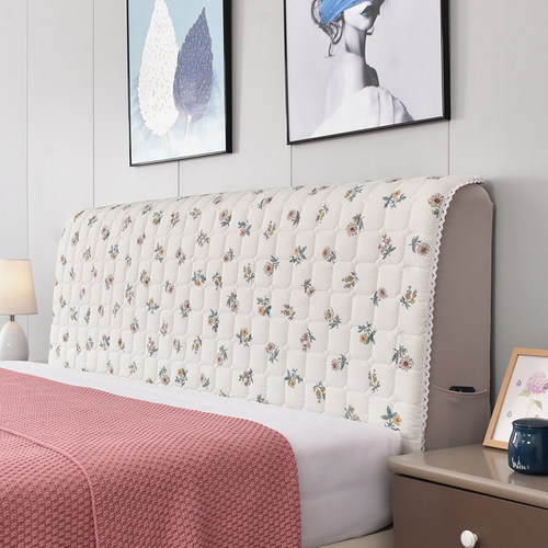 全棉高档床头罩22年新款全包保护床头软包弧形欧式通用靠背罩