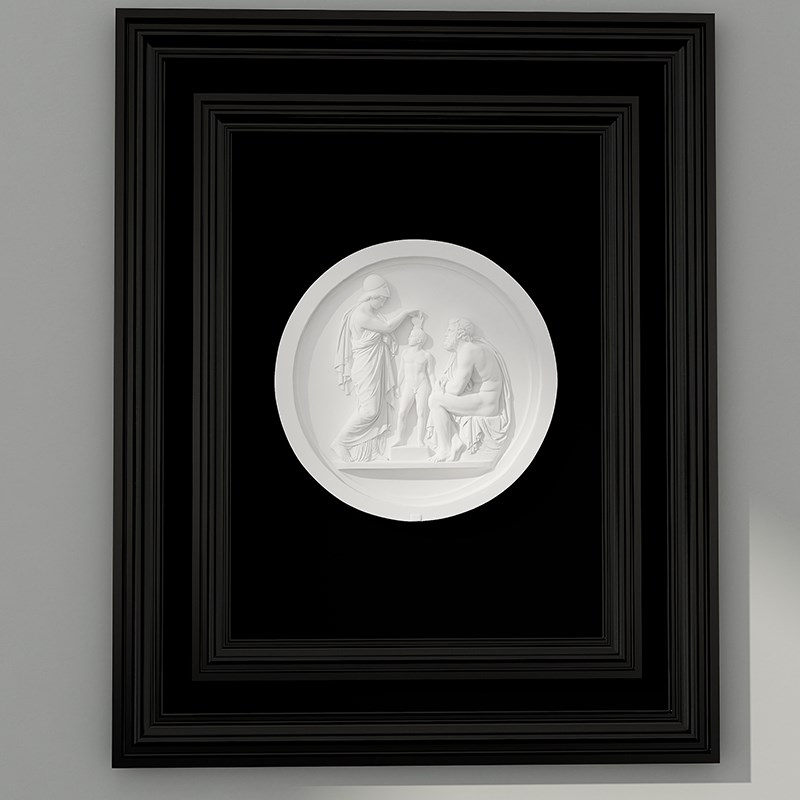 密涅瓦浮雕艺术摆件立体画墙面装饰香薰石膏装饰画家居扩香摆件