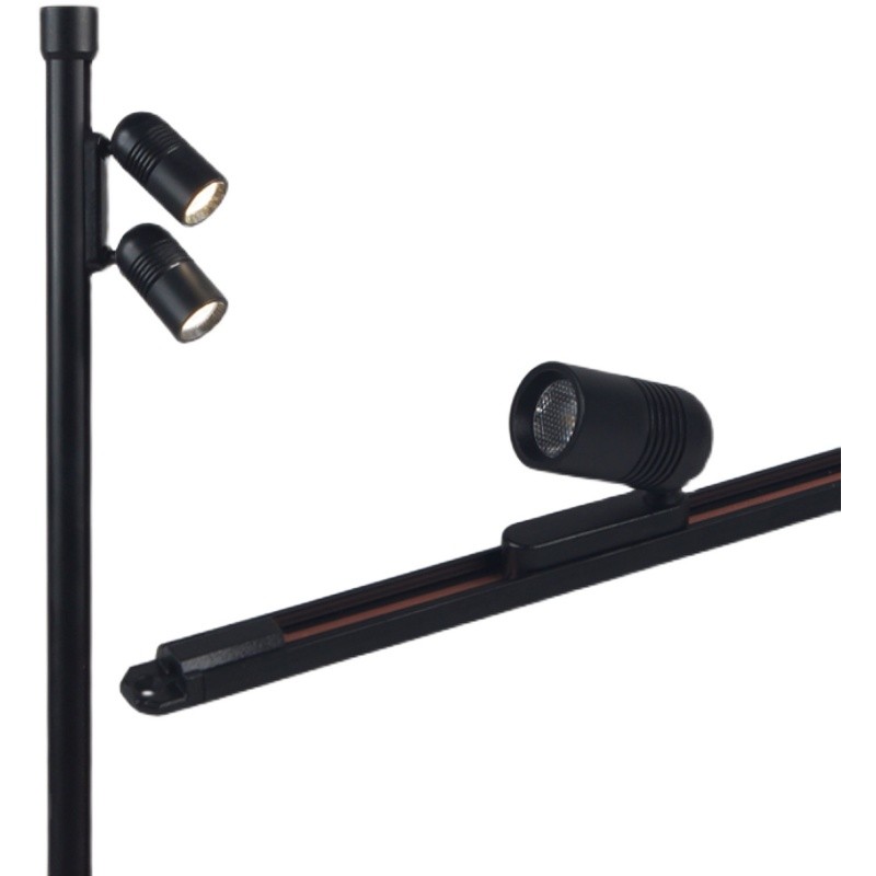 LED迷你磁吸轨道小射灯展示柜酒柜美术馆珠宝玻璃柜台灯单头头