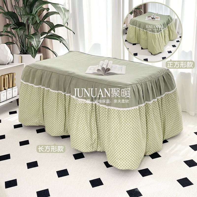 可拆洗脱胆烤火被烤火罩正方形茶几电暖桌被罩电炉罩暖桌被罩
