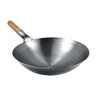 传统老式单木炒锅无涂层粘大排档商用饭店炒粉面熟铁锅爆炒鼎