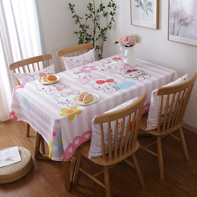 爱卡通餐桌布茶几布粉色i猫儿童书桌布防水防油韩式台布,居家布艺,桌布,淘宝优惠券,粉丝福利购,淘宝优惠卷