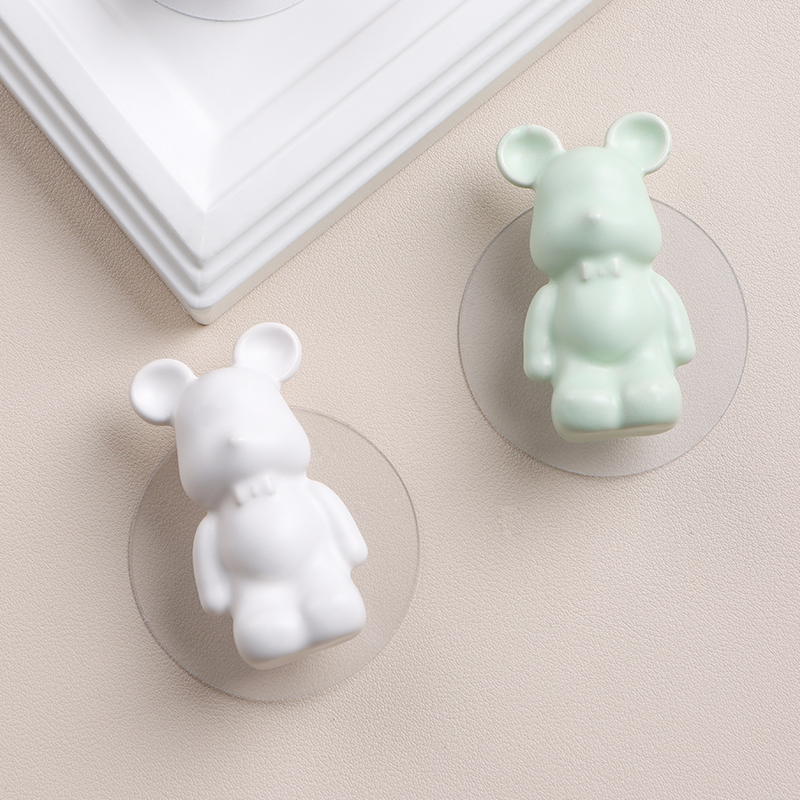 免打孔柜门拉手自粘免钉推拉门玻璃门衣柜橱柜好学熊抽屉把手