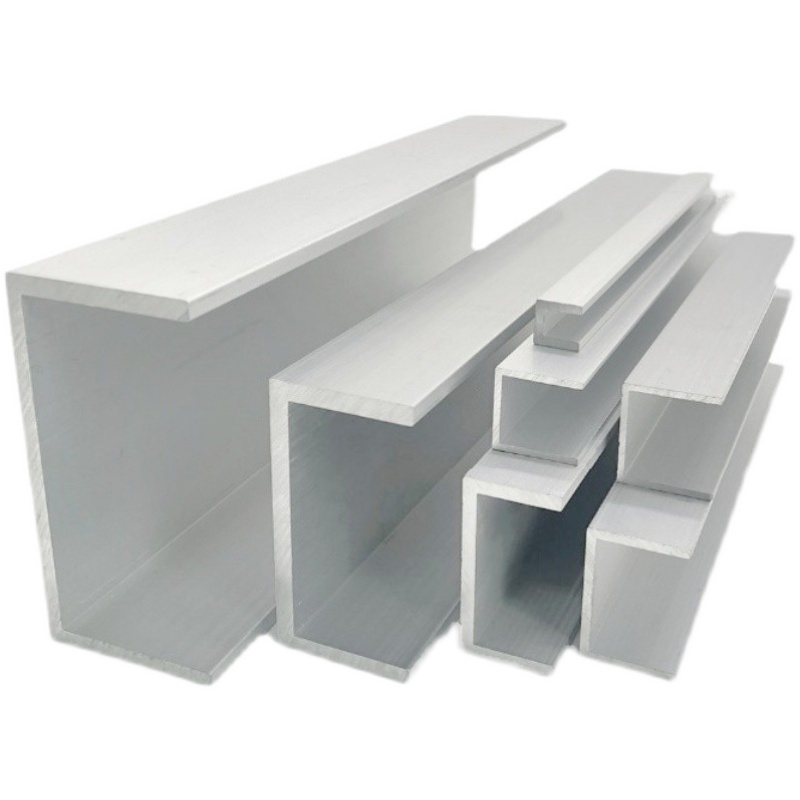 铝合金u型槽105x50x2铝合金导轨氧化铝材铝型材加工U型包边条槽铝