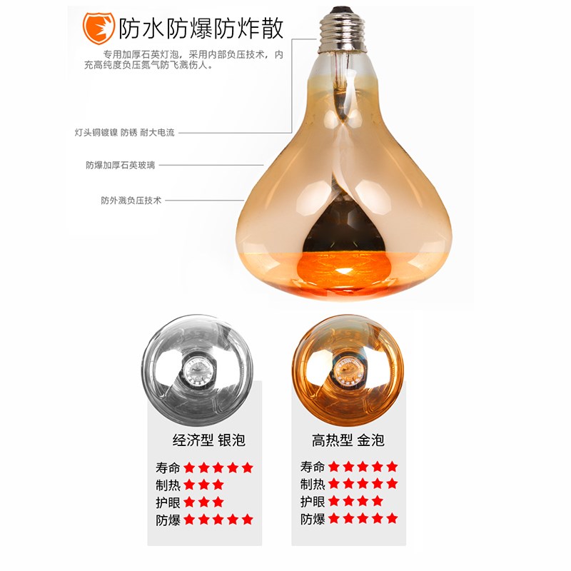 新飞浴霸壁挂式卫生间暖灯风暖挂壁式浴室暖风机灯泡取暖器免打孔