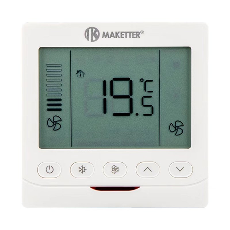 定制款中央水空调液晶温控器 风机盘管三速关面板温控器