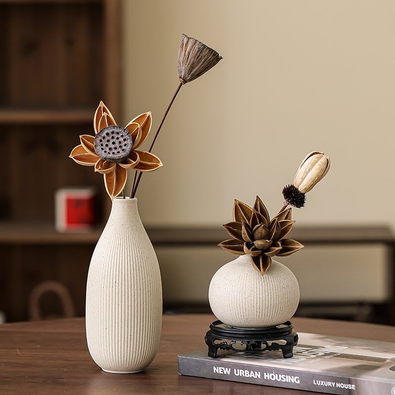 新黑色瓶客厅插级感桌面茶几复古干束玄关摆设,家居饰品,花瓶,淘宝优惠券,粉丝福利购,淘宝优惠卷