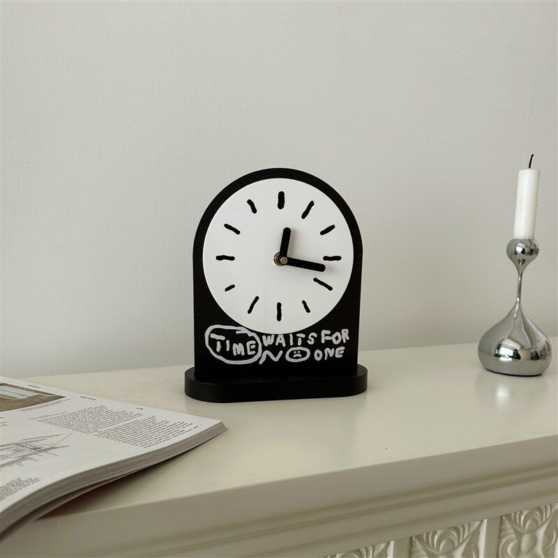 设计款in现代座钟家居装饰客厅玄关房间办公桌面超静音