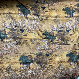 真丝罗布料重磅丝绸%桑蚕丝香云纱龟纹大块布头零料仓处理