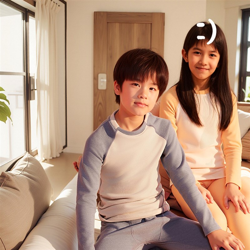 秋冬儿童学生秋衣秋裤套装磨毛打底抗寒男童女童加厚保暖衣套装