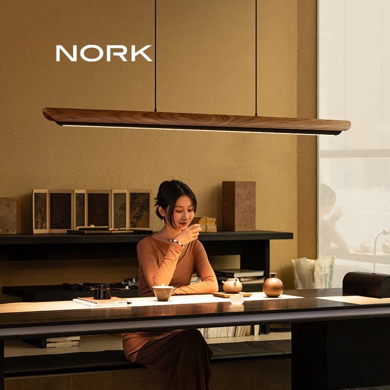 诺克观月餐厅吊灯轻奢现代茶室简约岛台吧台餐桌高端一字长条灯具,家装灯饰光源,餐厅吊灯,淘宝优惠券,粉丝福利购,淘宝优惠卷