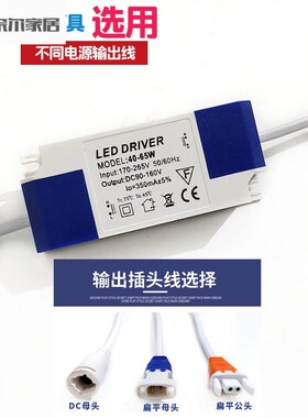 LED平板灯驱动电源直发光铝扣板面板灯厨卫灯恒流镇流器变压器48W