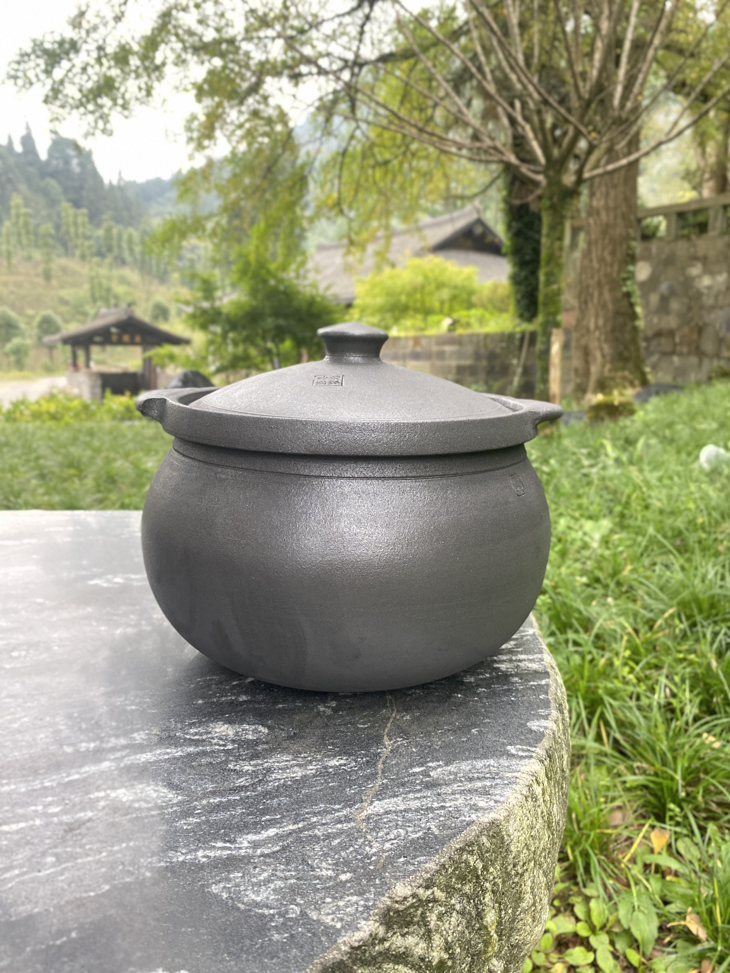 荥经砂器黑砂锅炖锅家用燃气煲汤锅煤气灶专用土砂锅汤锅老式