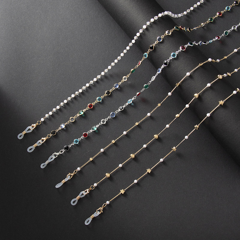 眼镜链条挂脖复古七彩铜口罩绳饰品挂绳防滑墨镜链子口罩链男女款,ZIPPO/瑞士军刀/眼镜,眼镜链,淘宝优惠券,粉丝福利购,淘宝优惠卷