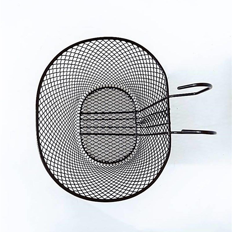 自行车篮山地车篓折叠车筐锂电动车加大车篮单车前挂筐铁质菜篮