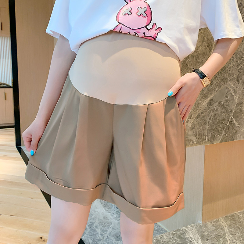 孕妇夏装托腹裤子夏季外穿宽松休闲阔腿裤怀孕短裤夏款雪纺五分裤,孕妇装/孕产妇用品/营养,孕妇休闲裤,淘宝优惠券,粉丝福利购,淘宝优惠卷
