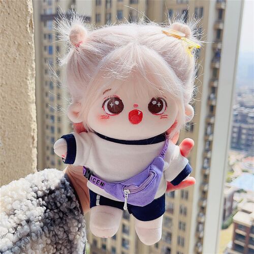 娃包20cm厘米棉花娃娃包包毛绒F玩具公仔休闲外出斜挎包装饰品