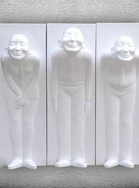 石膏定制抽象人物迎宾浮雕定做马头灯落地雕塑卡通装饰Z品雕像摆