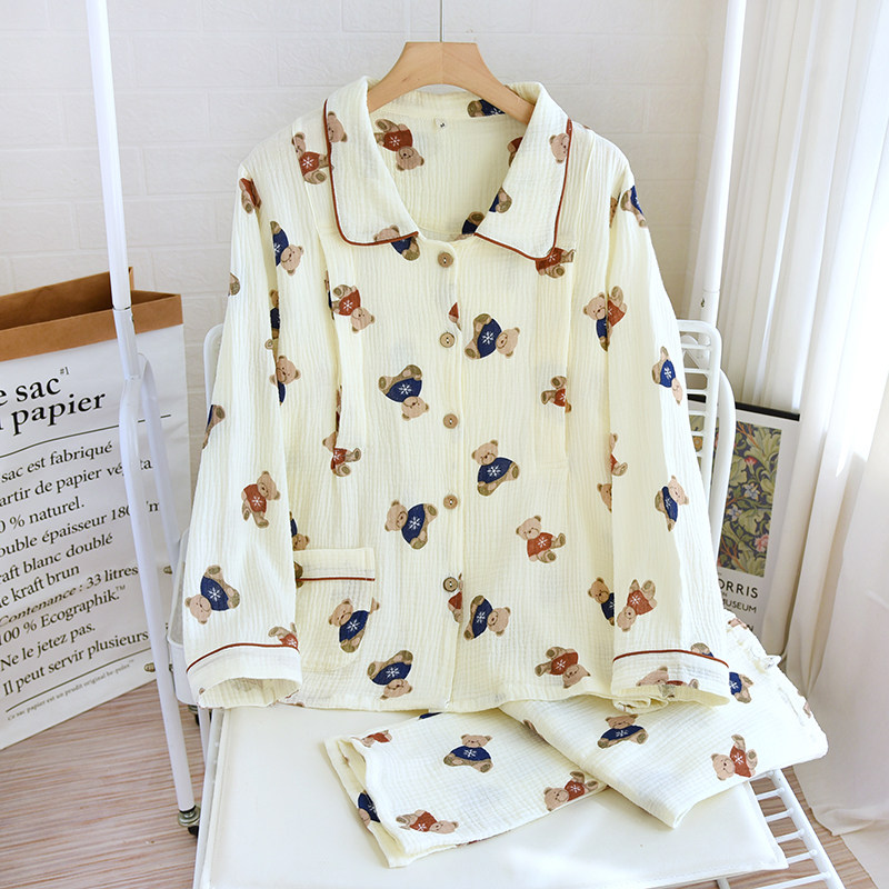 孕妇睡衣女春秋季纯棉纱布月子服夏季薄款产后绉纱产妇哺乳家居服,孕妇装/孕产妇用品/营养,哺乳衣/月子服,淘宝优惠券,粉丝福利购,淘宝优惠卷