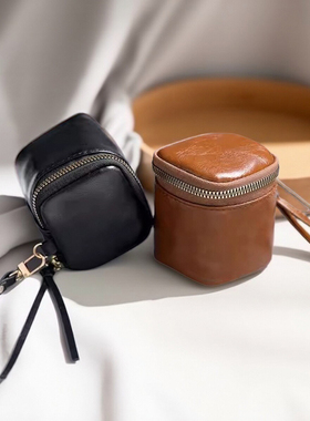 2025新款迷你时尚手拿复古风收纳包小零钱包耳机口红收纳包钥匙包