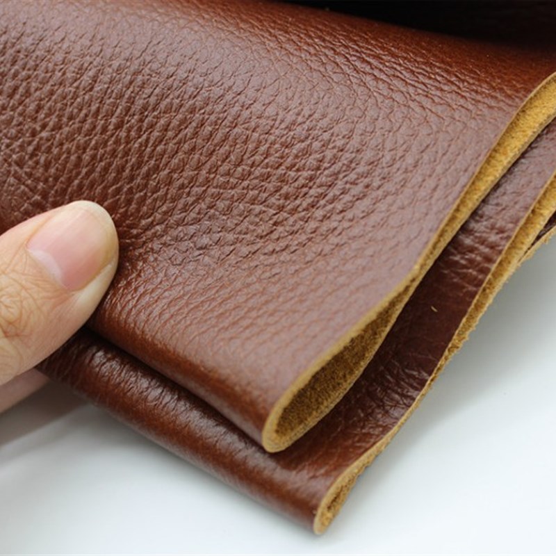 牛皮皮料真皮皮子头层牛皮2mm厚牛皮红棕栗色整张裁剪沙发座椅垫