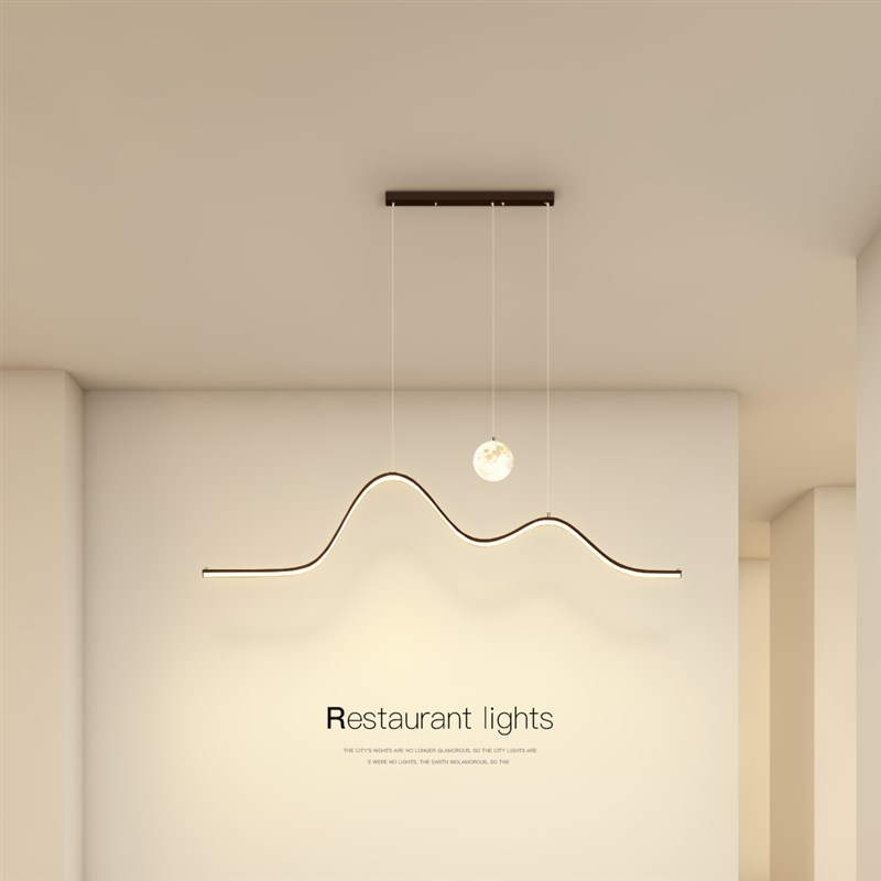 创意餐厅吊灯现代长条灯led客厅卧室吧台餐桌灯22新款灯具