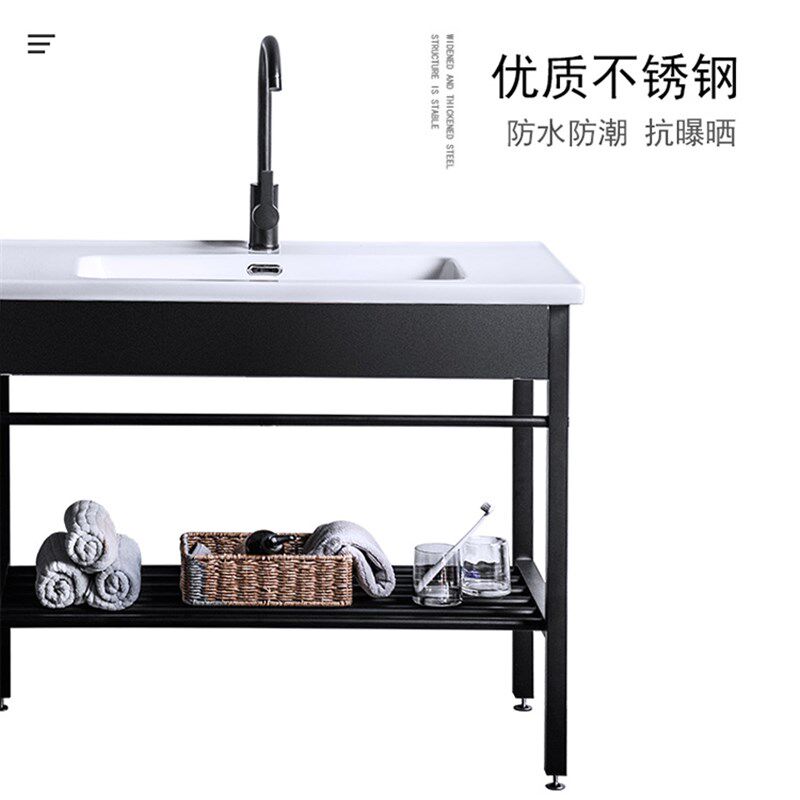 莫德卡恩MODEUCNE 加厚陶瓷盆落地支架放洗脸盆单独支撑架