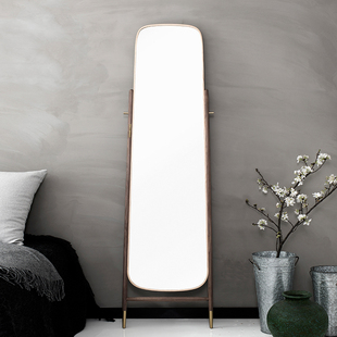 十二时慢穿衣镜子桃实木新全身穿衣镜落地镜家用试衣镜