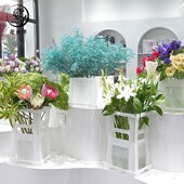 拍市桶店醒桶插养桶塑料桶法式 摆摊店储水桶