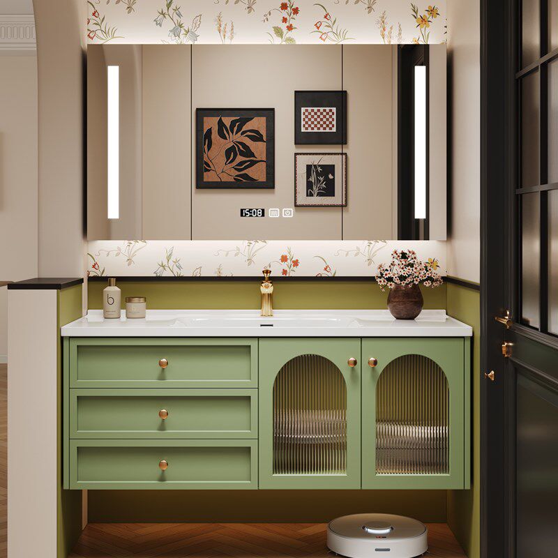 四季沐歌法式橡木陶瓷一体盆浴室柜洗手脸盆洗漱台盆柜,家装主材,浴室柜组合,淘宝优惠券,粉丝福利购,淘宝优惠卷