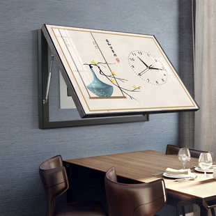 新复古电表箱装饰画带表时钟遮挡箱配电箱客民俗电闸挂画